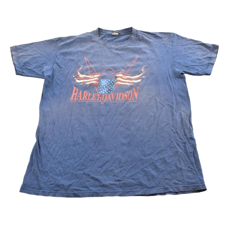 Vintage 1990s Harley Davidson Motorcycles Faded T-Shirt Made In USA Mens XL