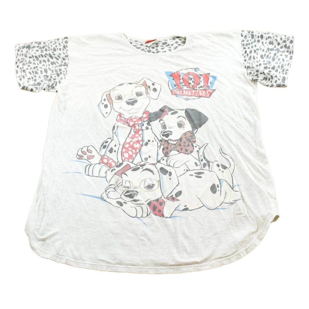 Vintage 1990s Disney 101 Dalmatians Sleep T-Shirt Mens 2XL
