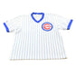 Vintage 1990s Chicago Cubs Majestic Pinstripe Ringer T-Shirt Mens M