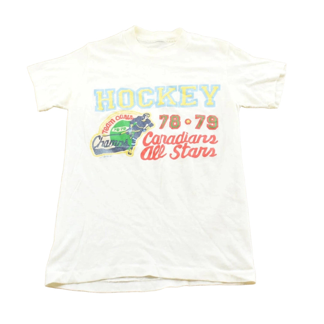 Vintage 1986 Hockey Canadian All Stars T-Shirt Youth L