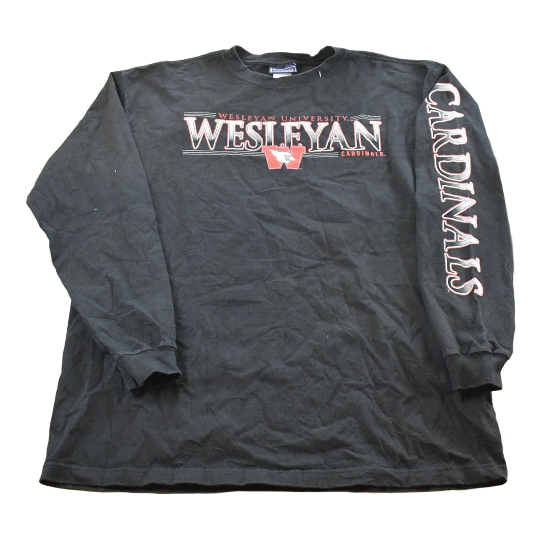Vintage 1990s Jansport Wesleyan University Cardinals Starter Long Sleeve T-Shirt Men's XL