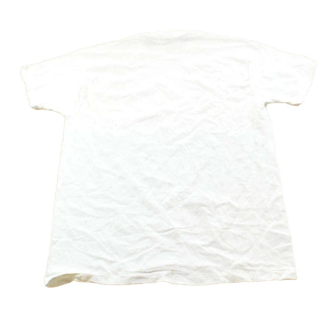 Vintage 1990s Hanes Blank White T-Shirt Mens L
