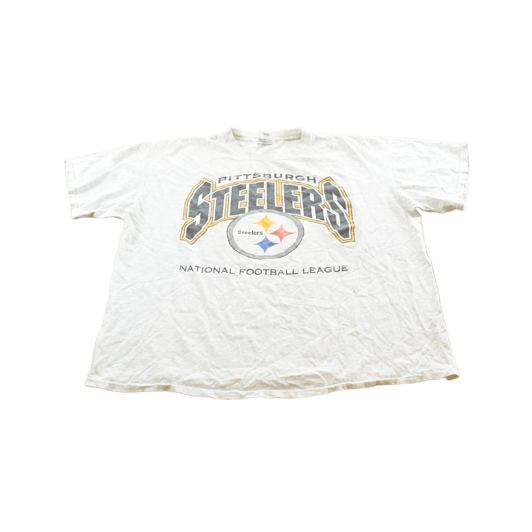 Vintage Logo Athletic 1990s Pittsburgh Steelers NFL Logo Athletic T-Shirt Mens 2XL