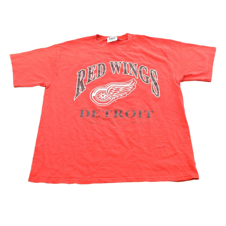 Vintage 1990s Detroit Red Wings T-Shirt Mens XL