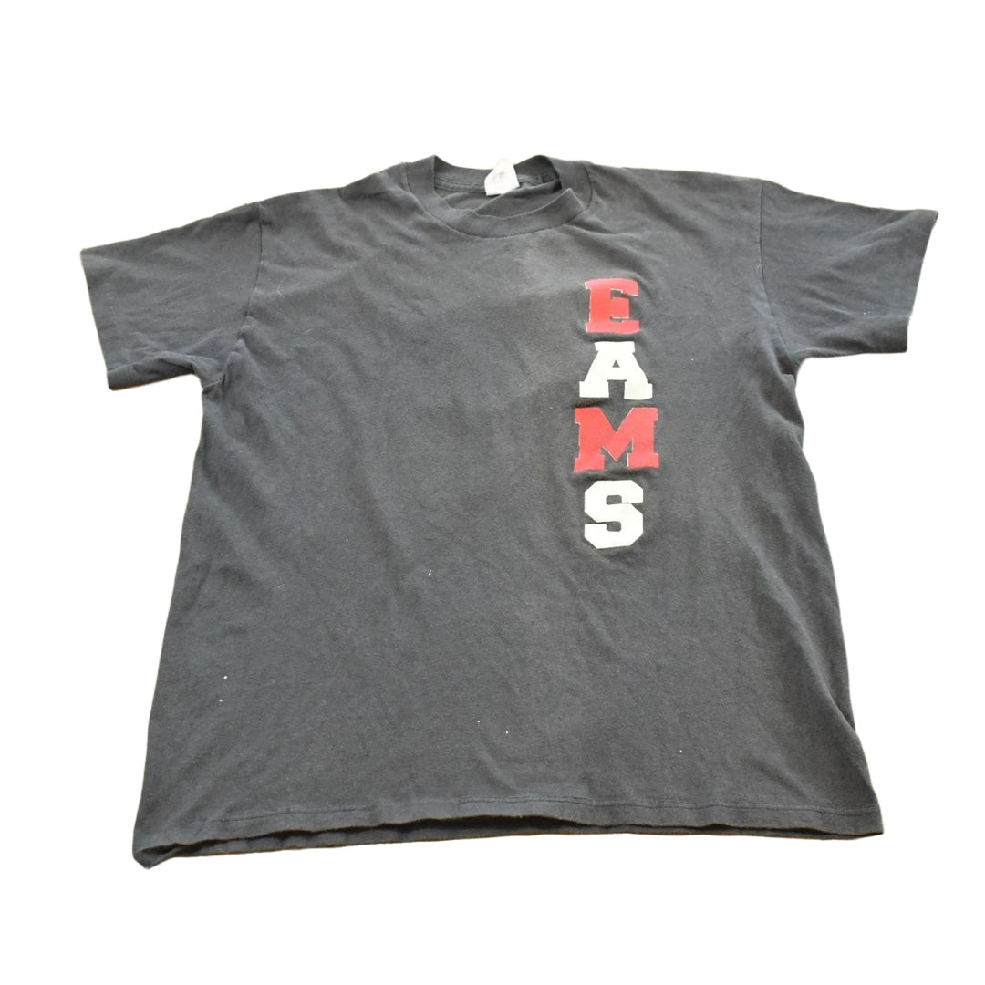 Vintage 1990s EAMS Big E Souvenir Graphic Print T-Shirt Mens M