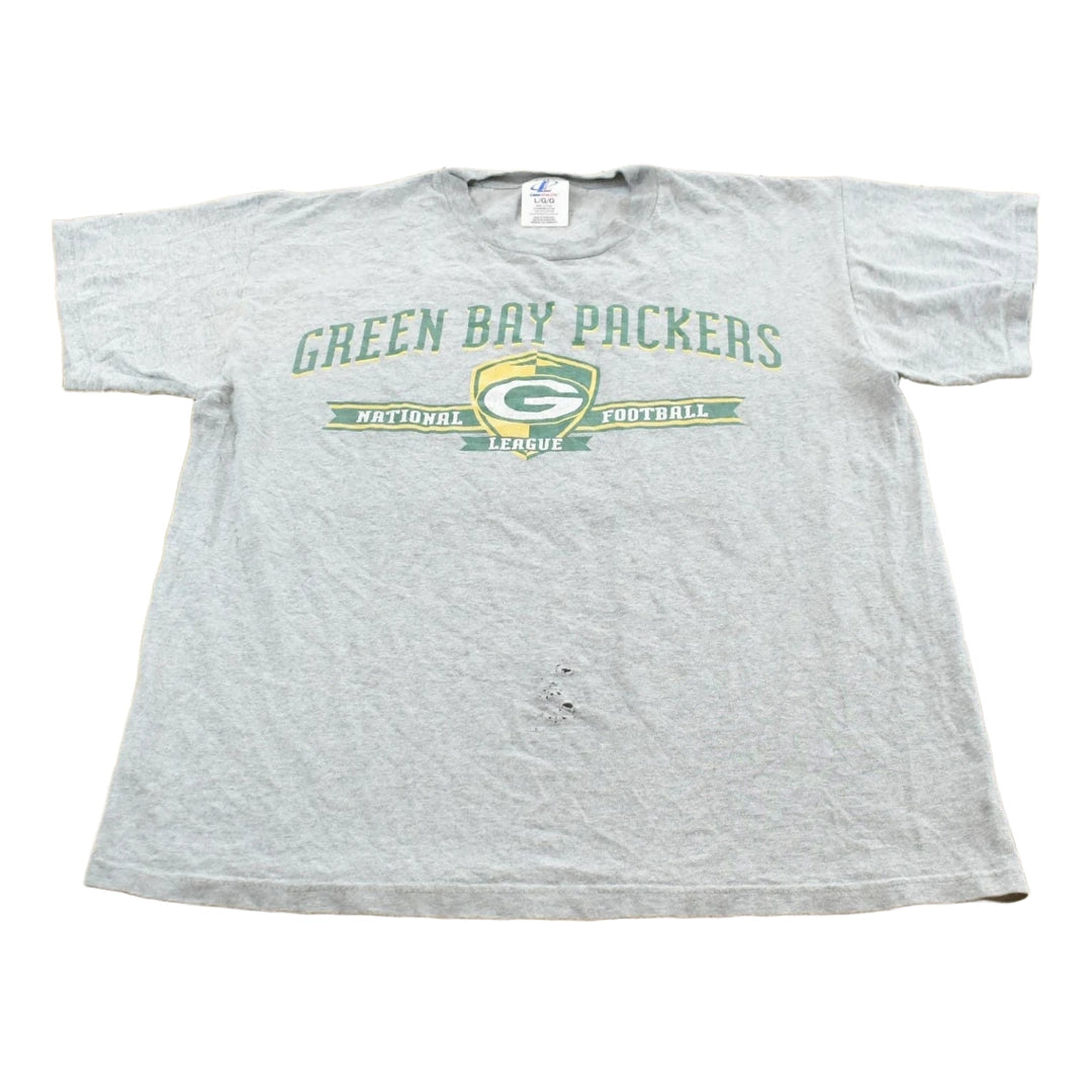Vintage 2000s Logo Athletic Green Bay Packers Graphic T Shirt Mens L