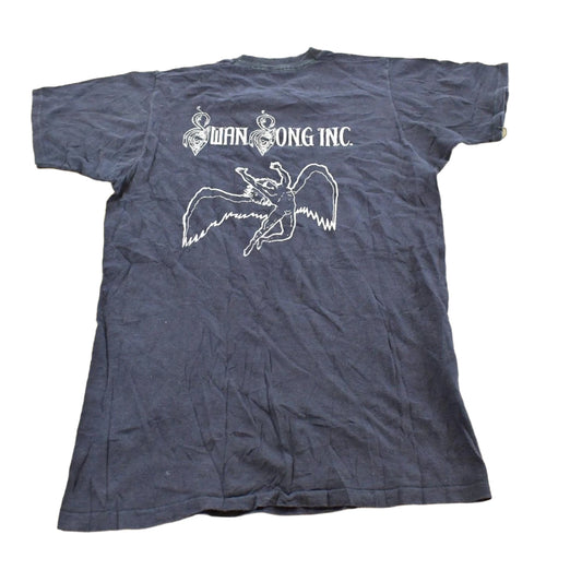 Vintage 1976 Led Zeppelin The Song Remains the Same Swan Song Band T-shirt Mens XS