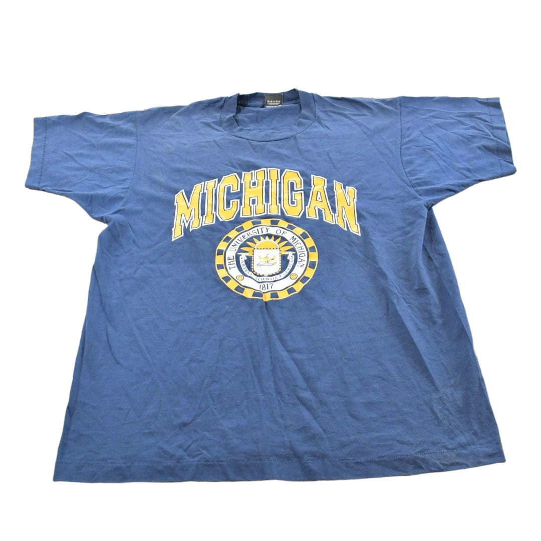 Vintage 1990s University of Michigan Wolverines Football Collegiate T-Shirt Mens XL