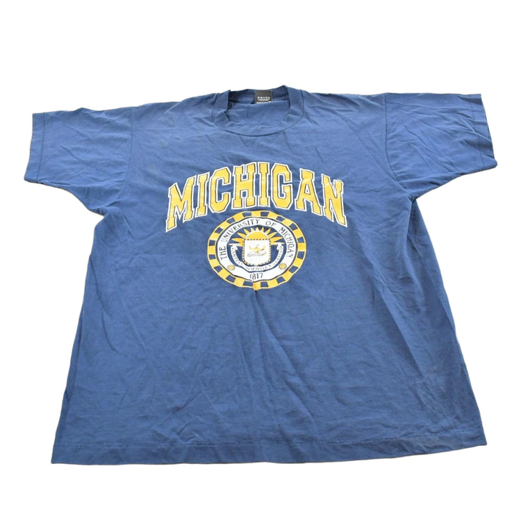 Vintage 1990s University of Michigan Wolverines Football Collegiate T-Shirt Mens XL