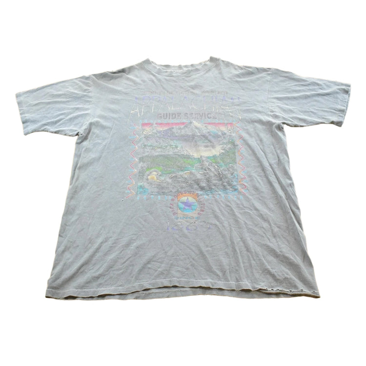 Vintage 1990's Appalachian Canoe Souvenir Travel T-Shirt Mens XL