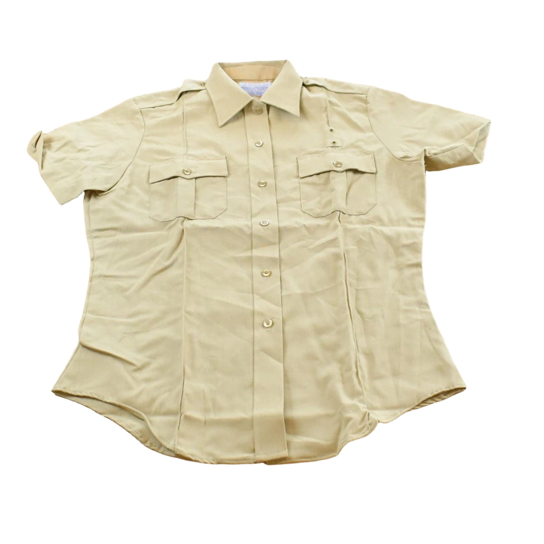 Vintage 1980s Jaguar Tropical by Conqueror Button Up Beige Safari Style Shirt Men's Men's Medium