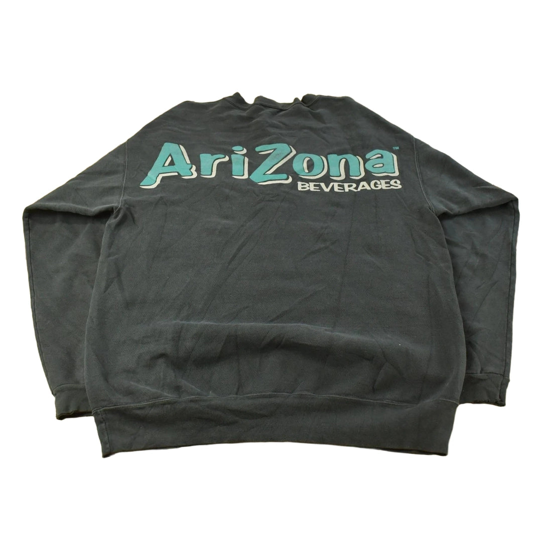 Vintage 1990s Arizona Green Tea Promo Crewneck Sweatshirt Men's L