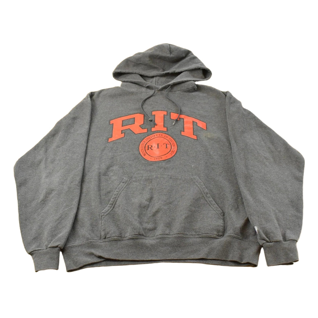 Vintage 1990s Rochester Institute Of Technology Sweatshirt Hoodie Mens Large Men's XL