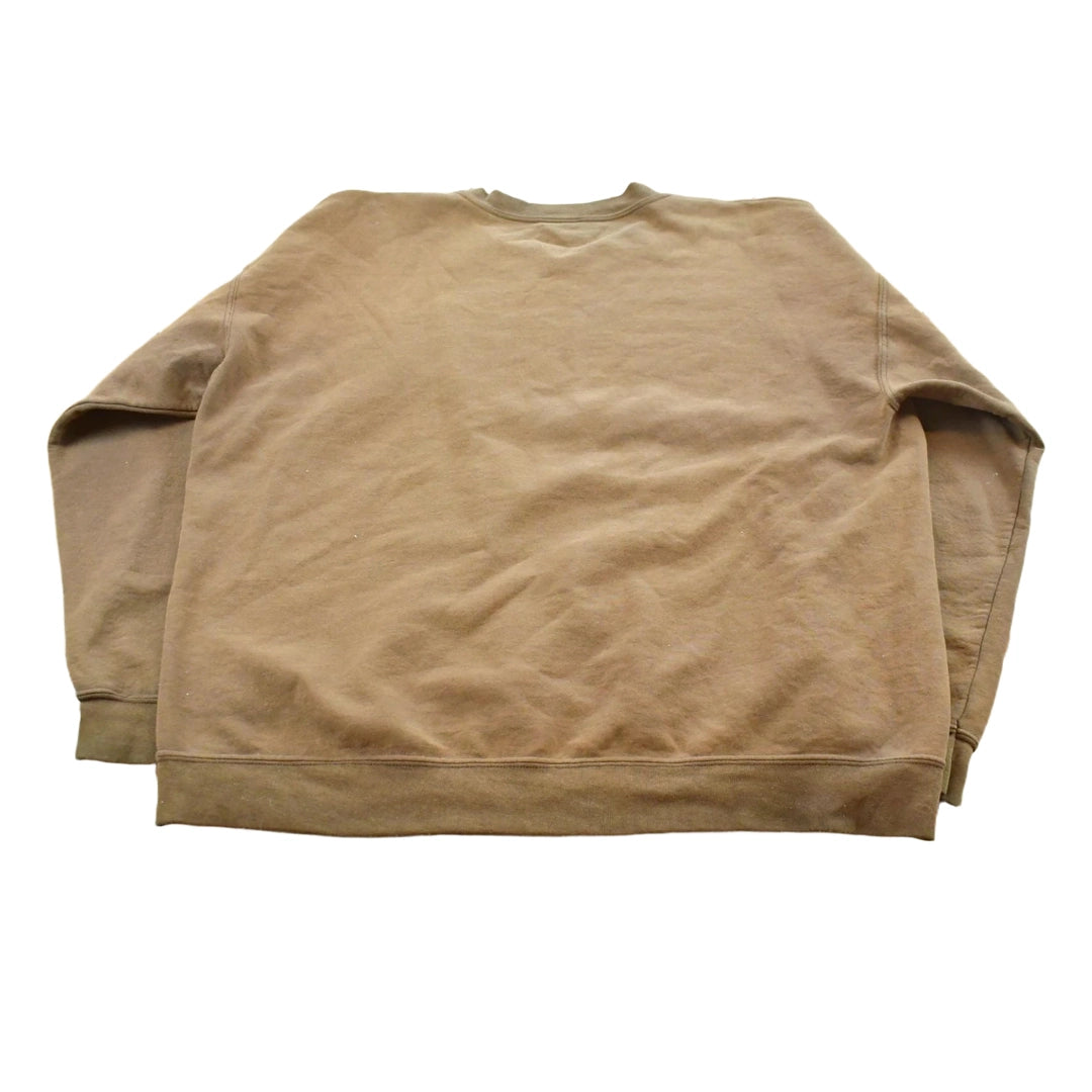 Vintage 1990s Up North Michigan Moose Embroidered Crewneck Sweatshirt Mens L