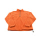 Vintage 1990s American Eagle Quarter Zip Orange Deep Pile Fleece Sweater Mens L