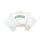 Vintage 1990s Fruit of the Loom Supercotton Vermont Souvenir Crewneck Cropped Sweatshirt Mens L