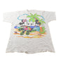 Vintage 1990s Disney Mickey Mouse Beach Graphic T-Shirt Men's L