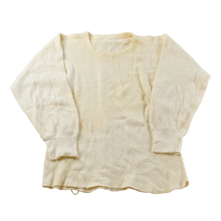 Vintage 1980s Thermal Crewneck Undershirt Mens S