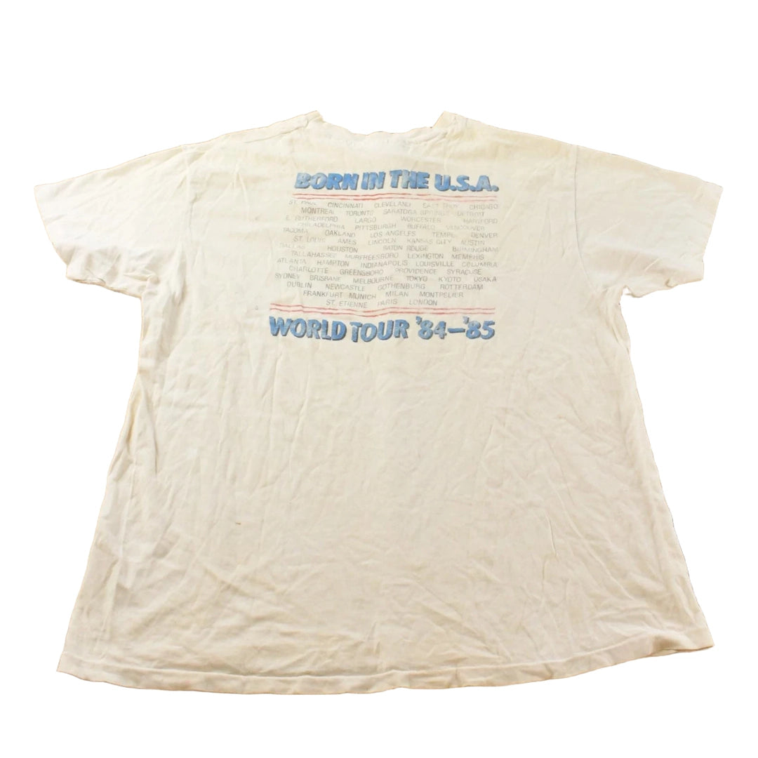 Vintage 1984 Bruce Springsteen Born In The USA Band Concert T-shirt Mens XL
