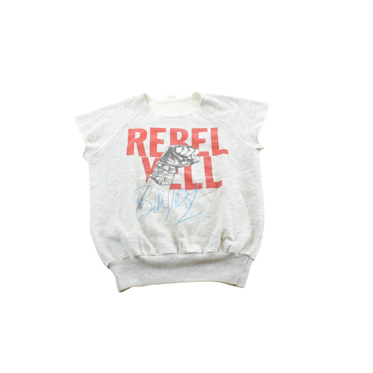 Vintage 1983 Bily Idol Rebel Yell Short Sleeve Sweatshirt Men's M