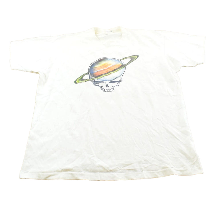 Vintage 1987 The Grateful Dead Steal Your Face Saturn Jerry Garcia Rock Band Concert T-Shirt Mens XL
