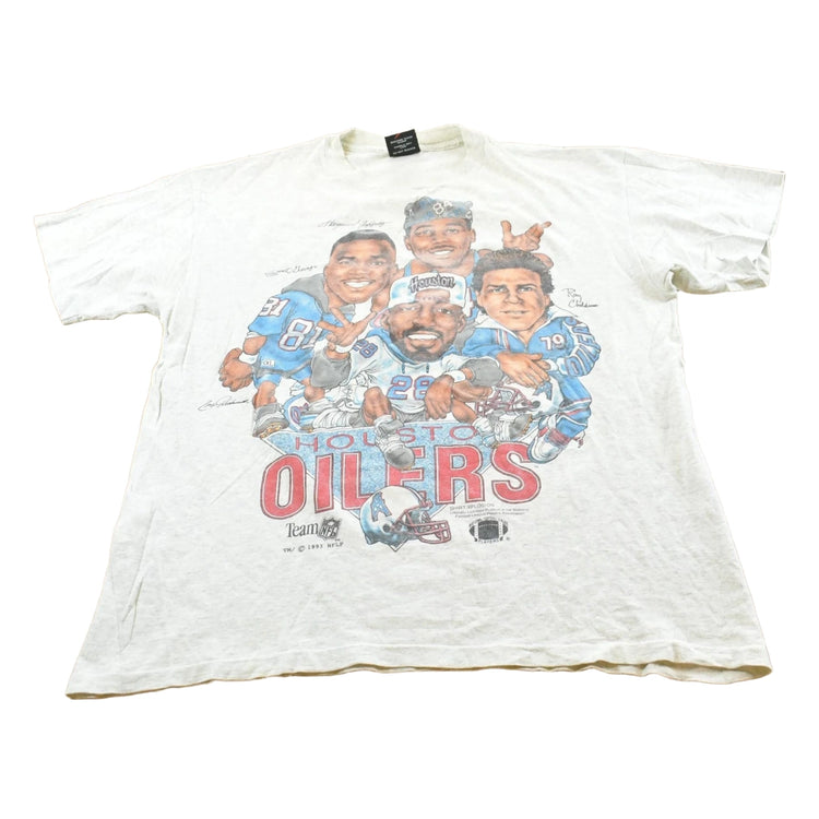Vintage 1993 Shirt Xplosion Houston Oilers Big Head NFL Football T-Shirt Men's XL