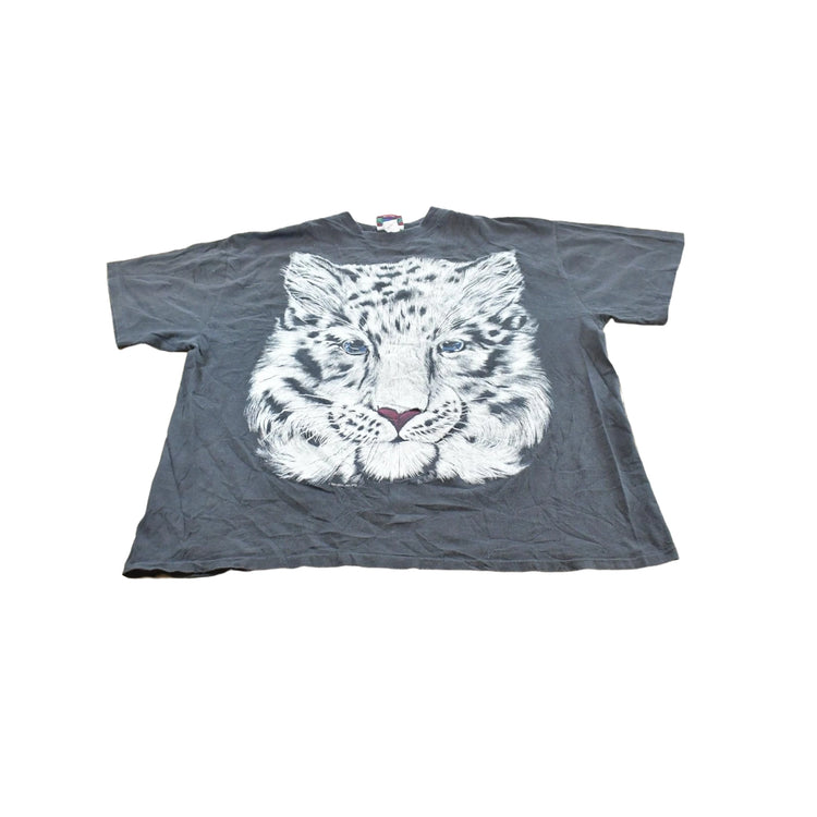 Vintage 1990s Snow Leopard T-Shirt Men's 2XL