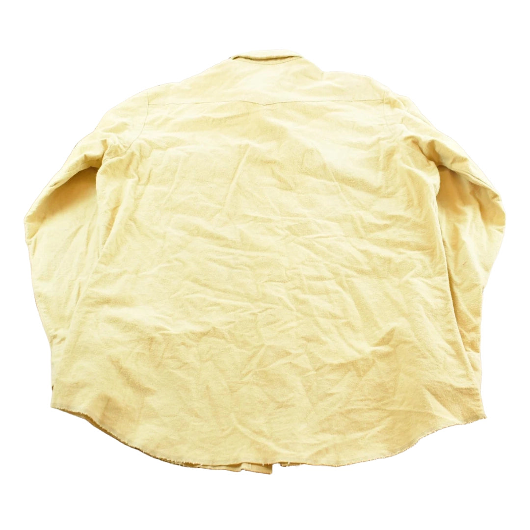 Vintage 1970s Wrangler Chamois Cloth Button Up Shirt Men's L