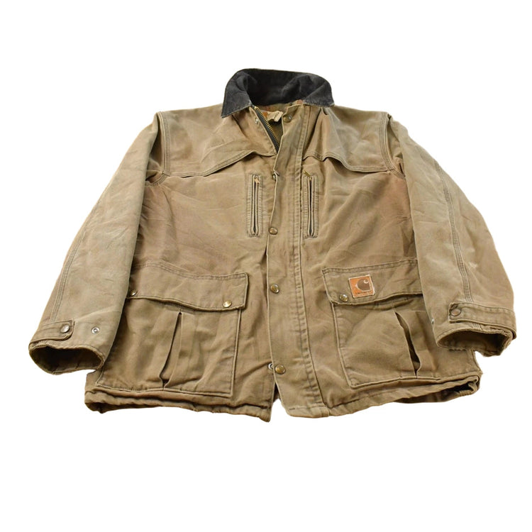 Vintage 1990s Distressed Carhartt Blanket Lined Field Coat Men's M