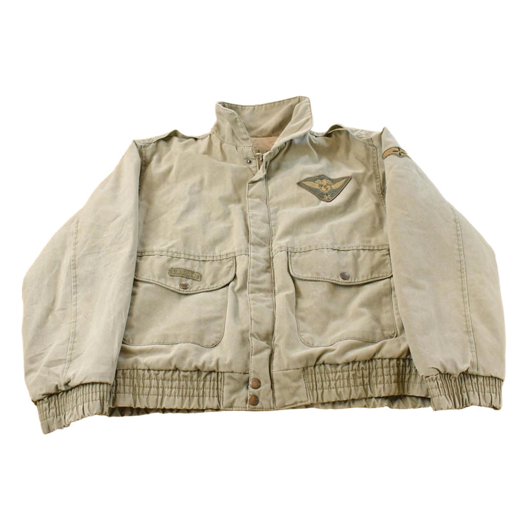 Vintage 1990's Expressions Military Flyers Bomber Jacket Men's S