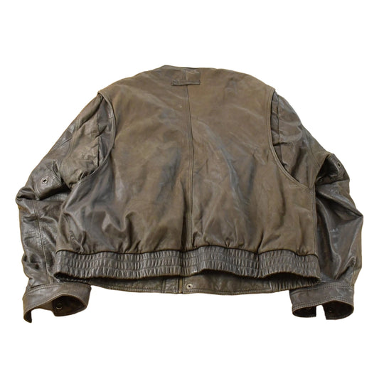 Vintage 1960s Reed Leather Bomber Flight Jacket Men's L