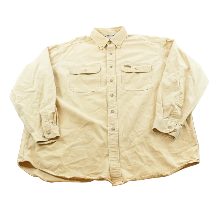 Vintage 1990s Carhartt Rugged Outdoor Wear Button Up Shirt Men's Men's 2XL