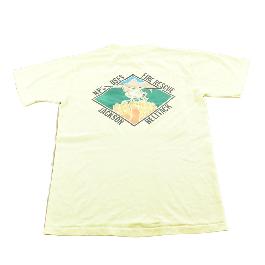 Vintage 1991 Jackson Helitack Fire Rescue T-Shirt Men's S