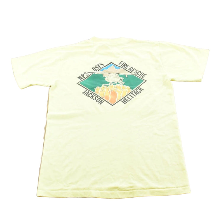 Vintage 1991 Jackson Helitack Fire Rescue T-Shirt Men's S