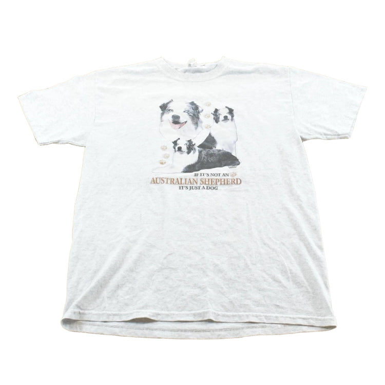 Vintage 2000s Australian Shepherd Dog T-Shirt Men's M