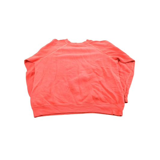 Vintage 1960s Blank Red Raglan Crewneck Sweatshirt Mens S