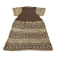 Vintage 1970s Nordic Pattern Knit Dress Women's S