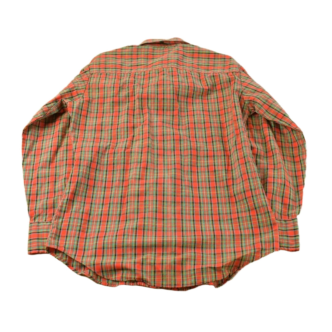Vintage 1980s Kingsport Plaid Flannel Button Up Shirt Men's Small