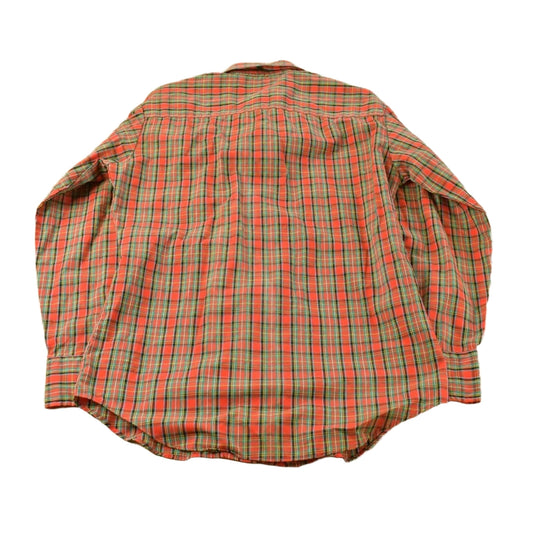 Vintage 1980s Kingsport Plaid Flannel Button Up Shirt Men's Small