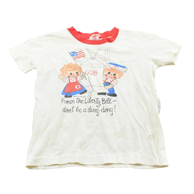 True Vintage 1970s 1776 Liberty Bell American Independence T-Shirt Youth XS