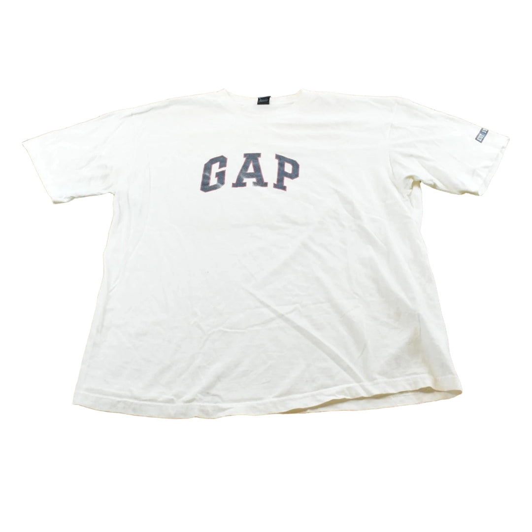 Vintage 1990s Gap Logo Spellout T-Shirt Men's L