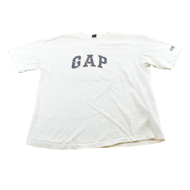 Vintage 1990s Gap Logo Spellout T-Shirt Men's L