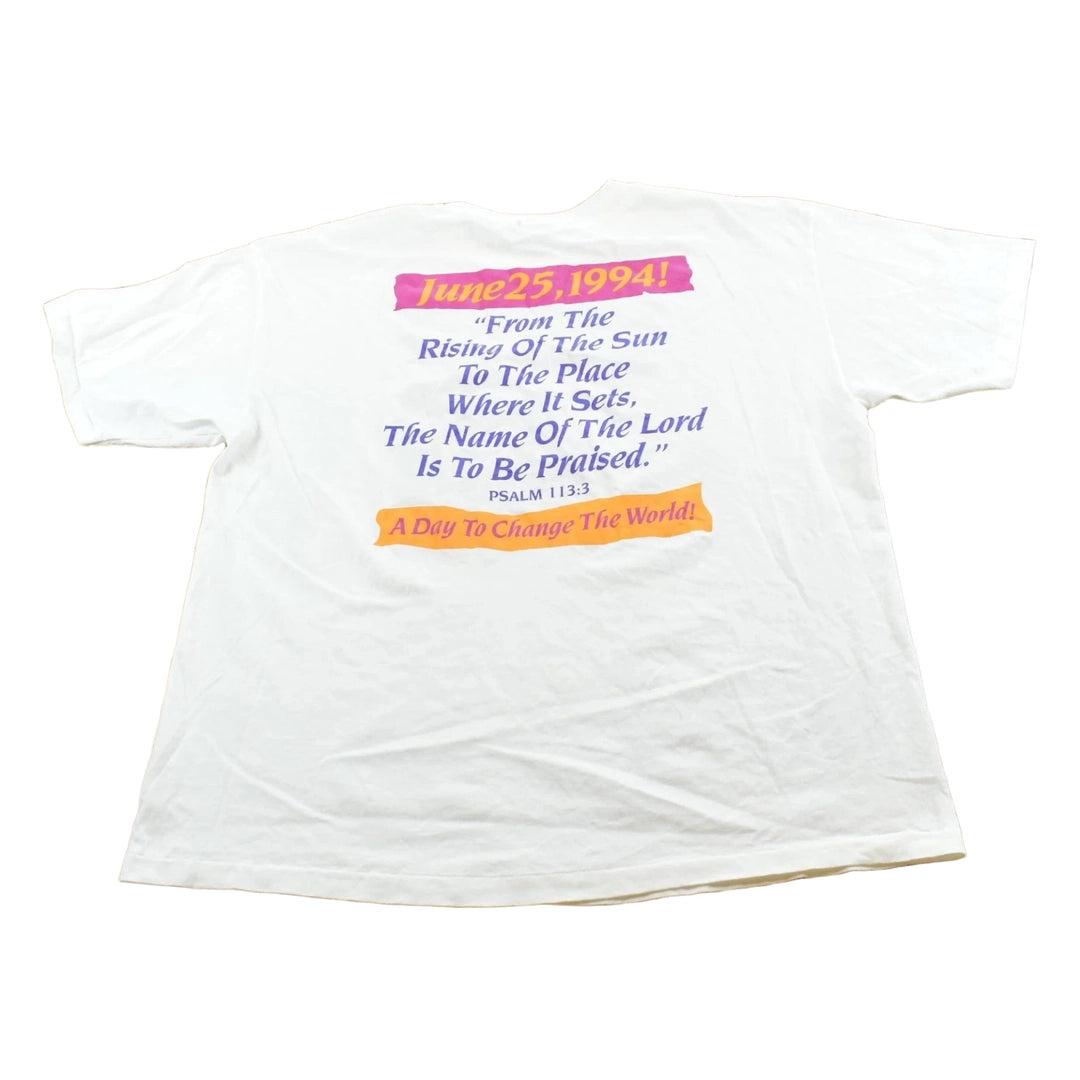 Vintage 1994 March For Jesus Graphic T-Shirt Men's XL