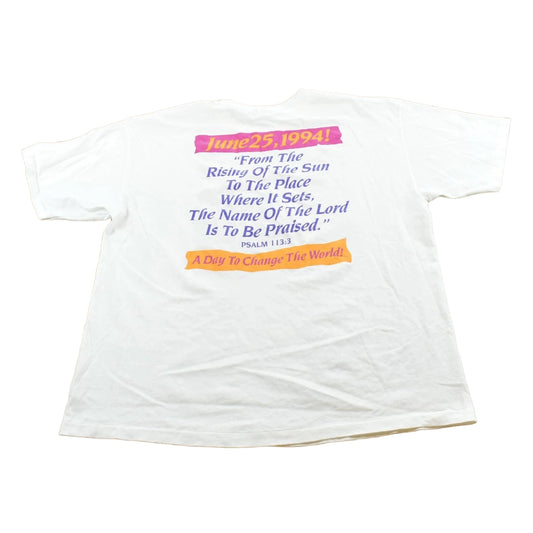 Vintage 1994 March For Jesus Graphic T-Shirt Men's XL