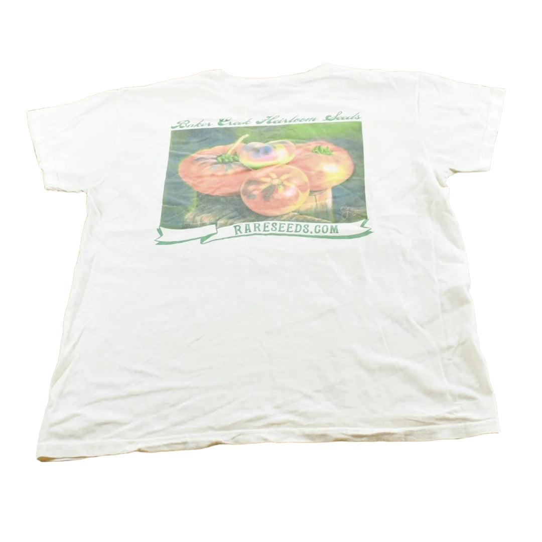 Vintage Y2K Rare Heirloom Seeds Vegetables T-Shirt Women's L