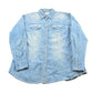 Vintage Y2K Wrangler Denim Button Up Cowboy Shirt Women's XL