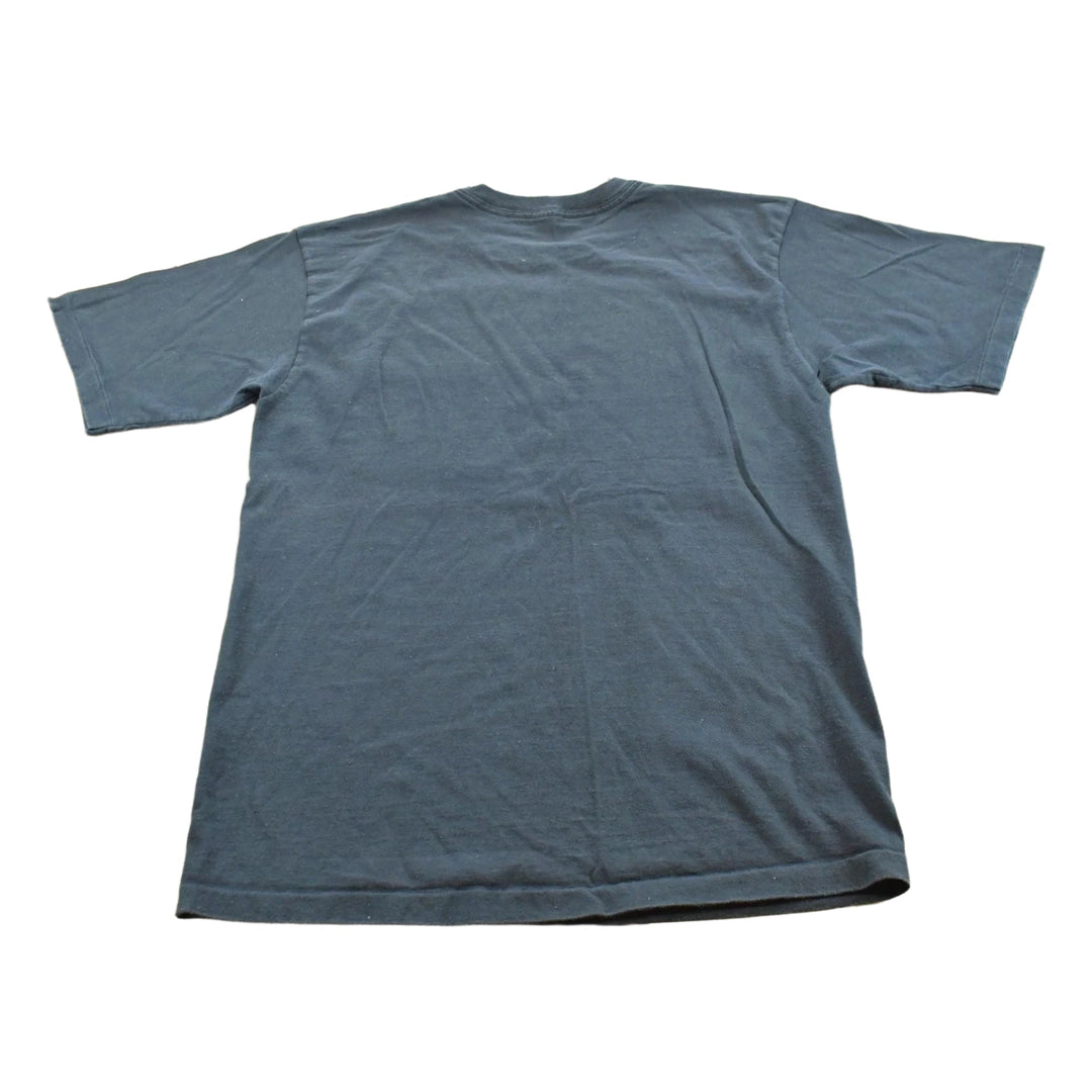 Vintage 1990s Black Blank Pocket T-Shirt Men's L