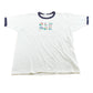 Vintage 1980s Old Doe Rainbow Iron On Print Ringer T-Shirt Men's M