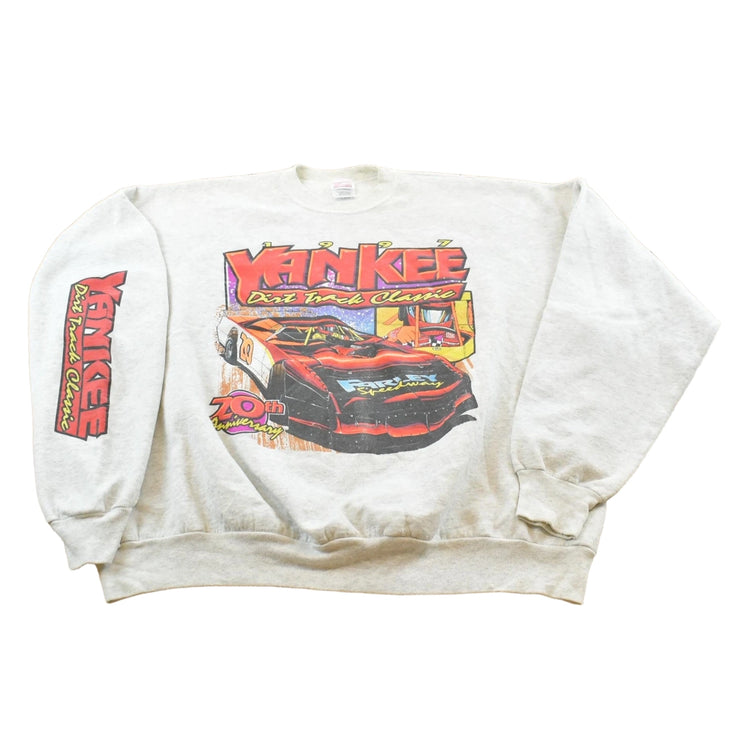 Vintage 1997 Yankee Dirt Track Classic Crewneck Sweatshirt Men's 3XL