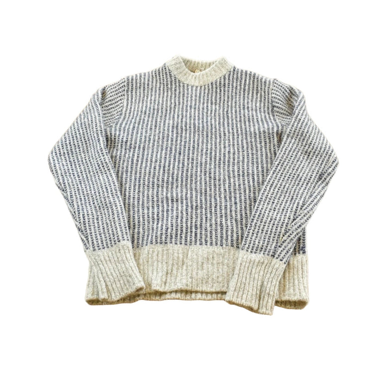 Vintage 1970s LL Bean Striped Knit Wool Sweater Men's S